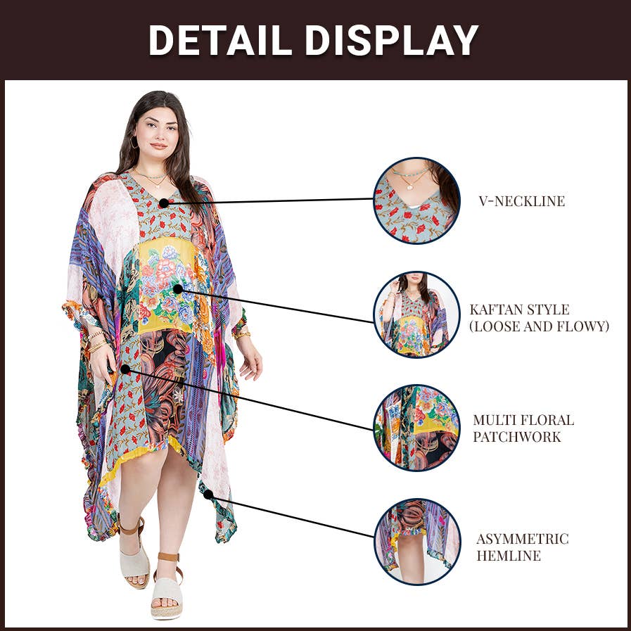 Natural Bohemian: Embroidered Color block Shrug