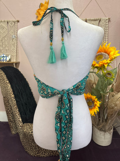 Paths of the Spirit- Silk Halter Top