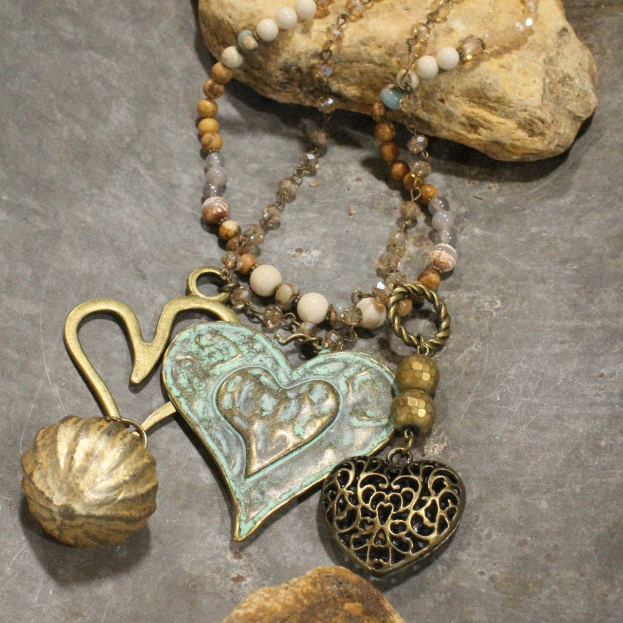 The Primitive Peddler, Inc. - The Greatest Of These Is Love Charm&