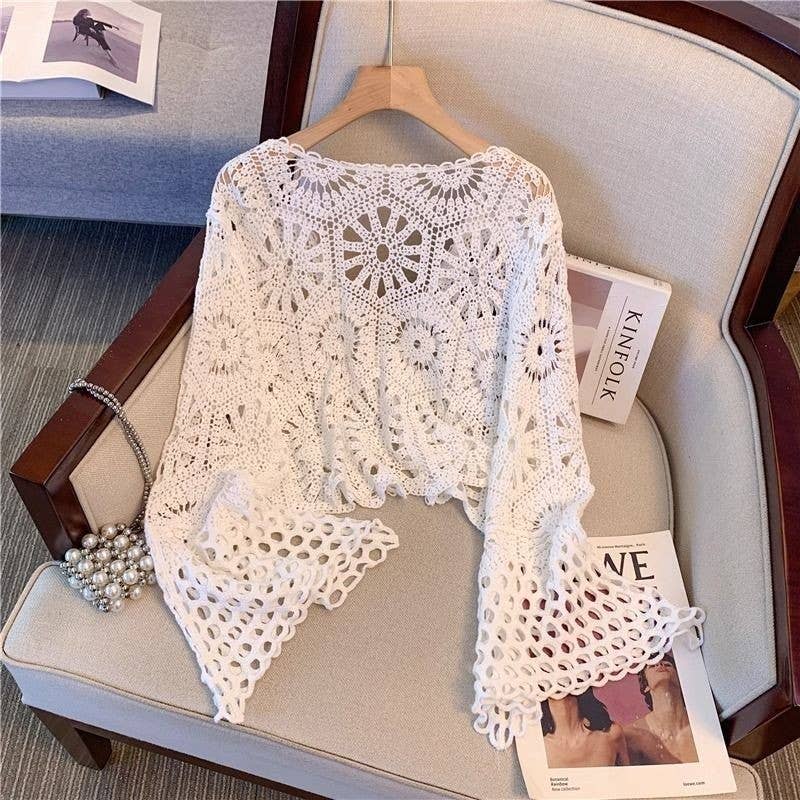 Hope &amp; Sunshine - Bohemian Crochet Knit Cover-Up