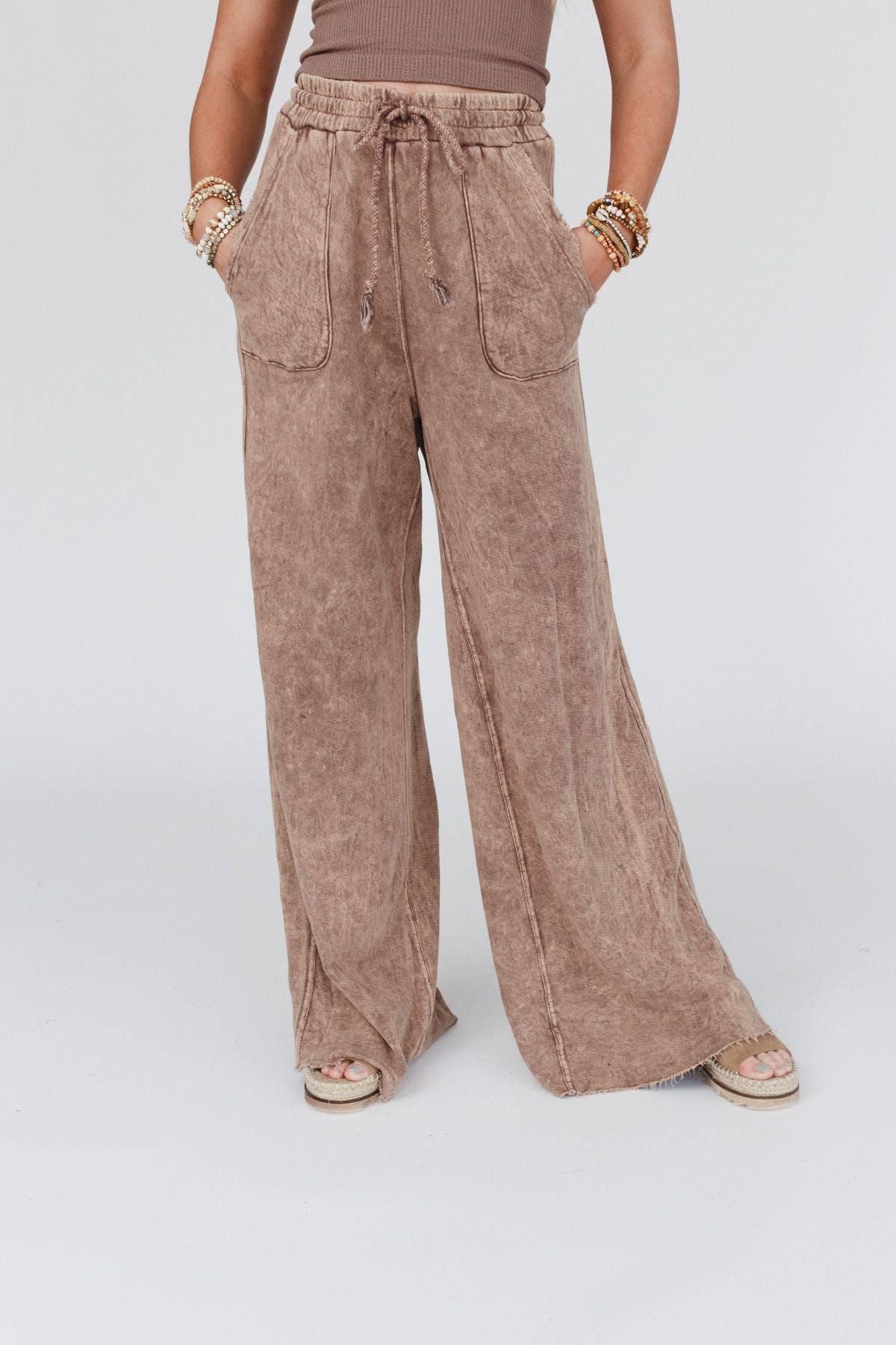 Three Bird Nest - Relaxing Robin Wide Leg Pant - New Mauve