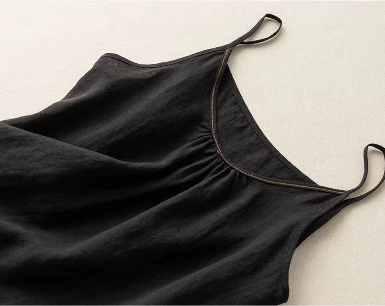 Hope &amp; Sunshine - Cotton Linen Camisole Tank Top