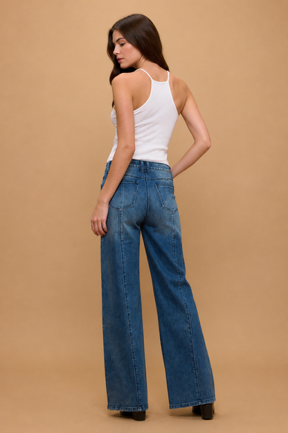 Westfield Eagle - TUMMY CONTROL | HIGH RISE WIDE LEG JEANS-LOVER BRAND FASHION