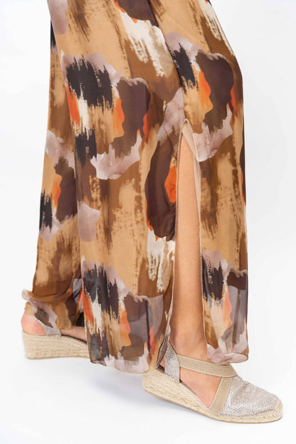 Look Mode Usa - Women printed Silk Pant