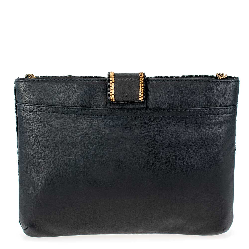 Mary Frances Accessories - Untamed Beaded Animal Print Crossbody Handbag
