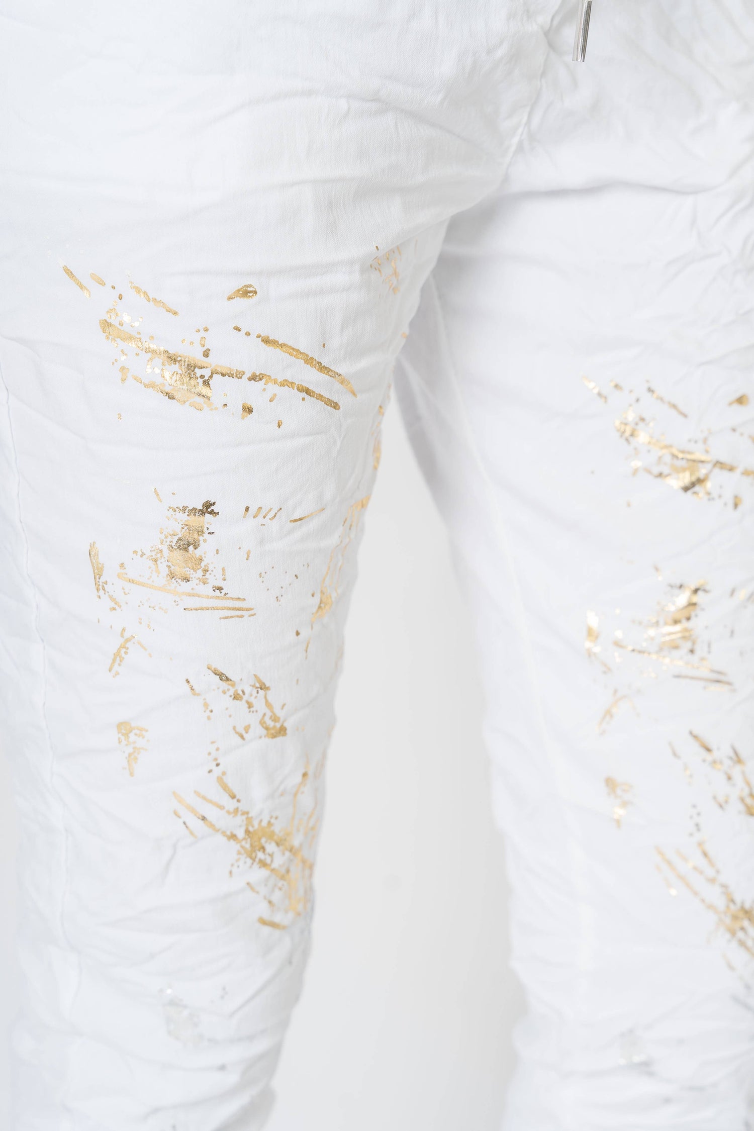 Look Mode Usa - Silver and Gold foil Jegging