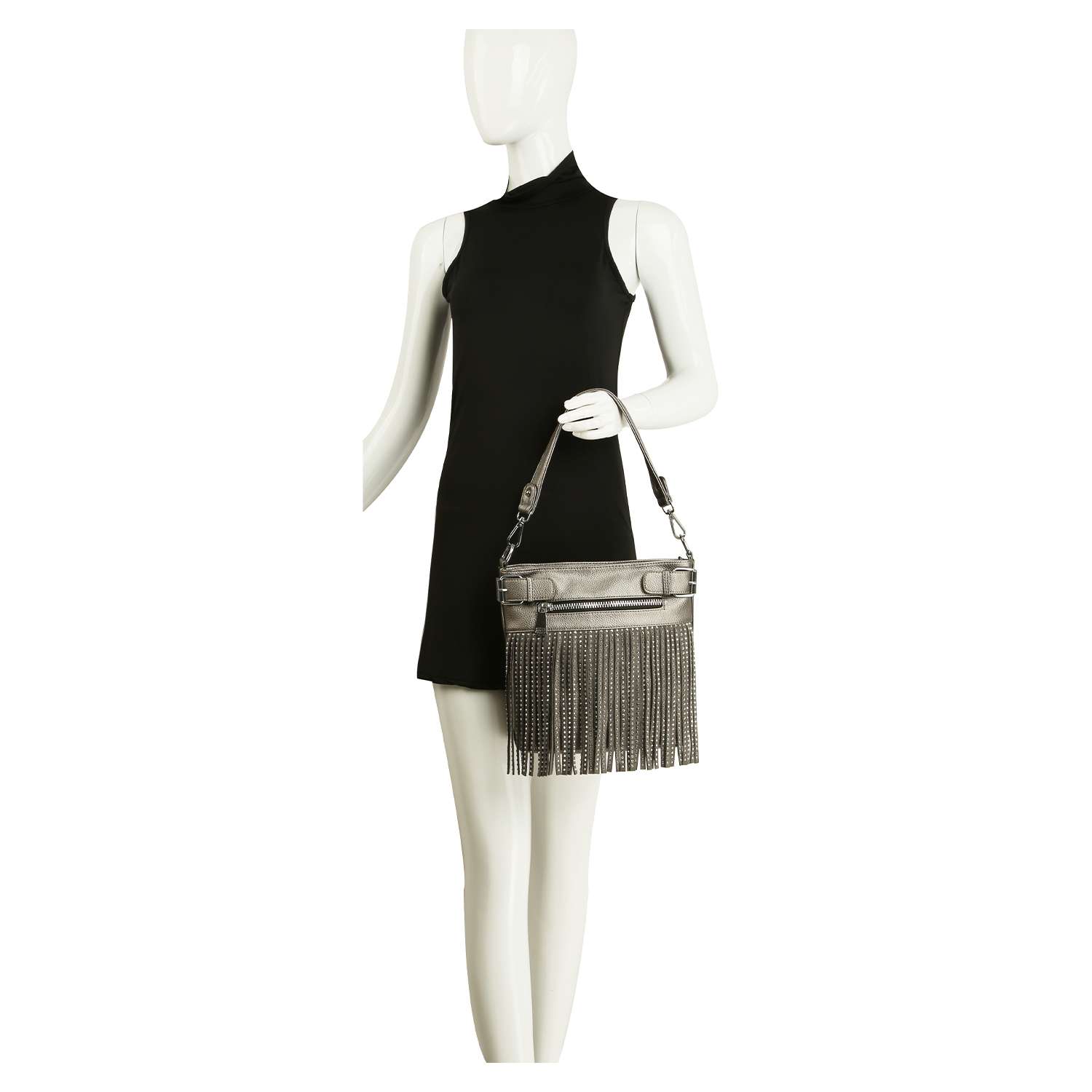 Handbag Express - Classic Fringe Convertible Crossbody