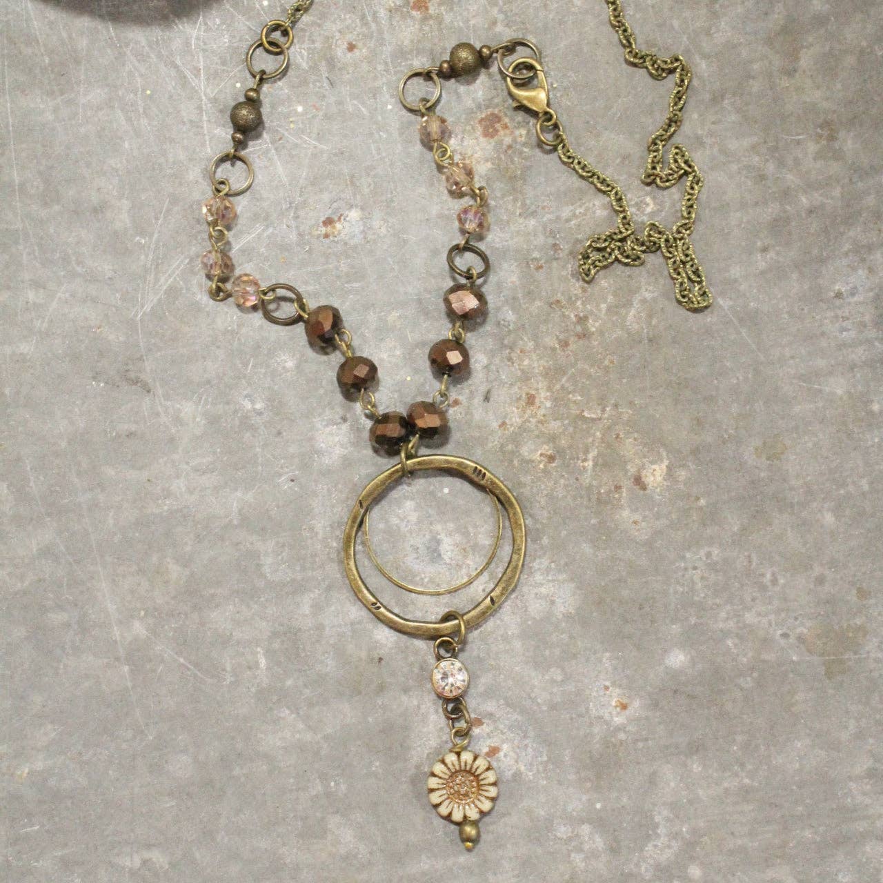 The Primitive Peddler, Inc. - Simply Charming Rich Brown Necklace