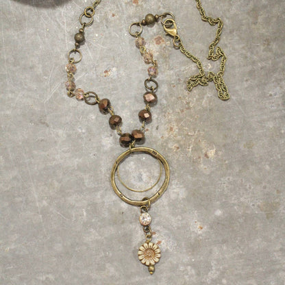 The Primitive Peddler, Inc. - Simply Charming Rich Brown Necklace