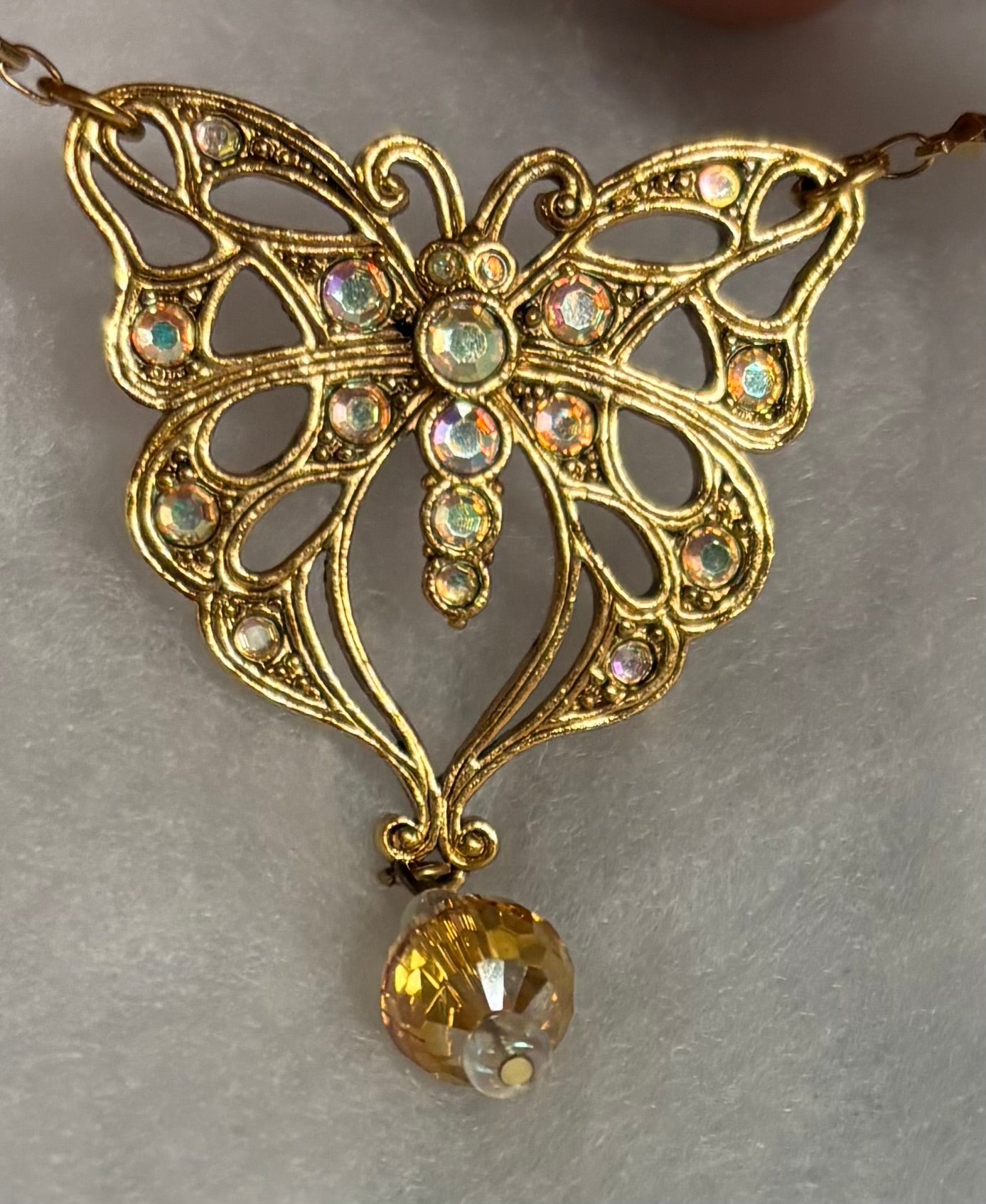 Butterfly Dream Amber Necklace