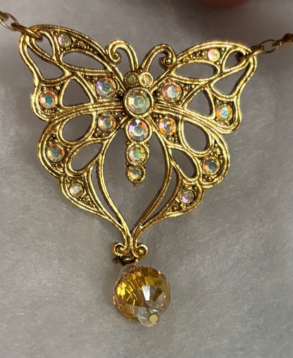 Butterfly Dream Amber Necklace
