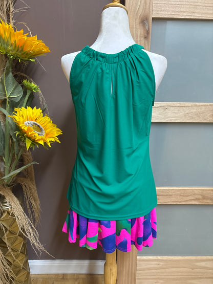 Aryeh-Star Keyhole Sleeveless Top