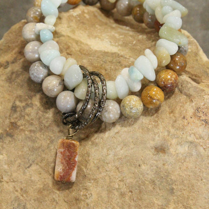 The Primitive Peddler, Inc. - Bohemian Stone &amp; Link Bracelet Set