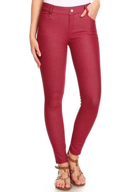Yelete - Cotton-Blend 5-Pocket Skinny Jeggings