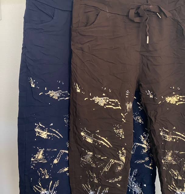 Look Mode Usa - Silver and Gold foil Jegging