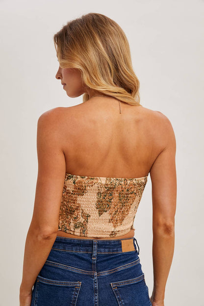 Bluivy - PAISLEY SATIN BANDANA TUBE TOP