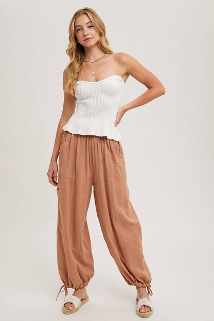 Bluivy - JOGGER HAREM DRAWSTRING PANTS