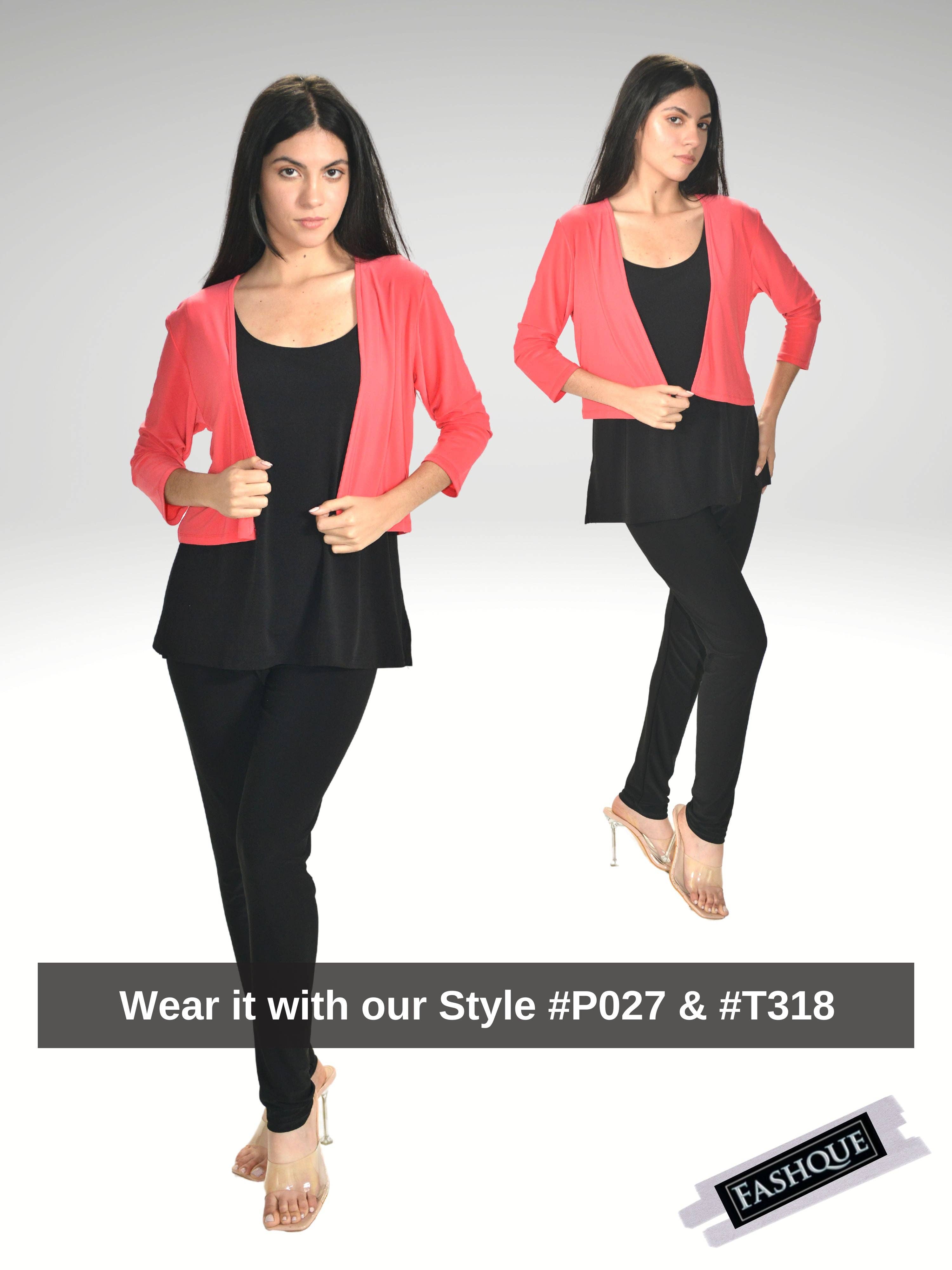 Fashque Designs - Bolero with 3/4 Sleeves - T360