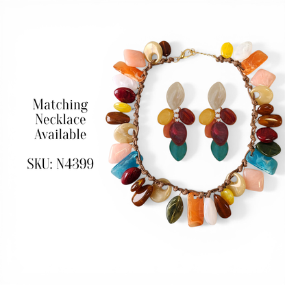 Bijoux Envie Statement Jewelry - Western Boho Beaded Earrings | Handmade Statement Jewelry