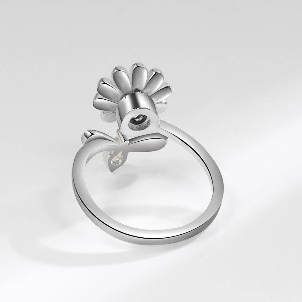 Perimade &amp; Co. LLC - Flower Bee Anxiety Fidget Spinner Ring in Solid Copper