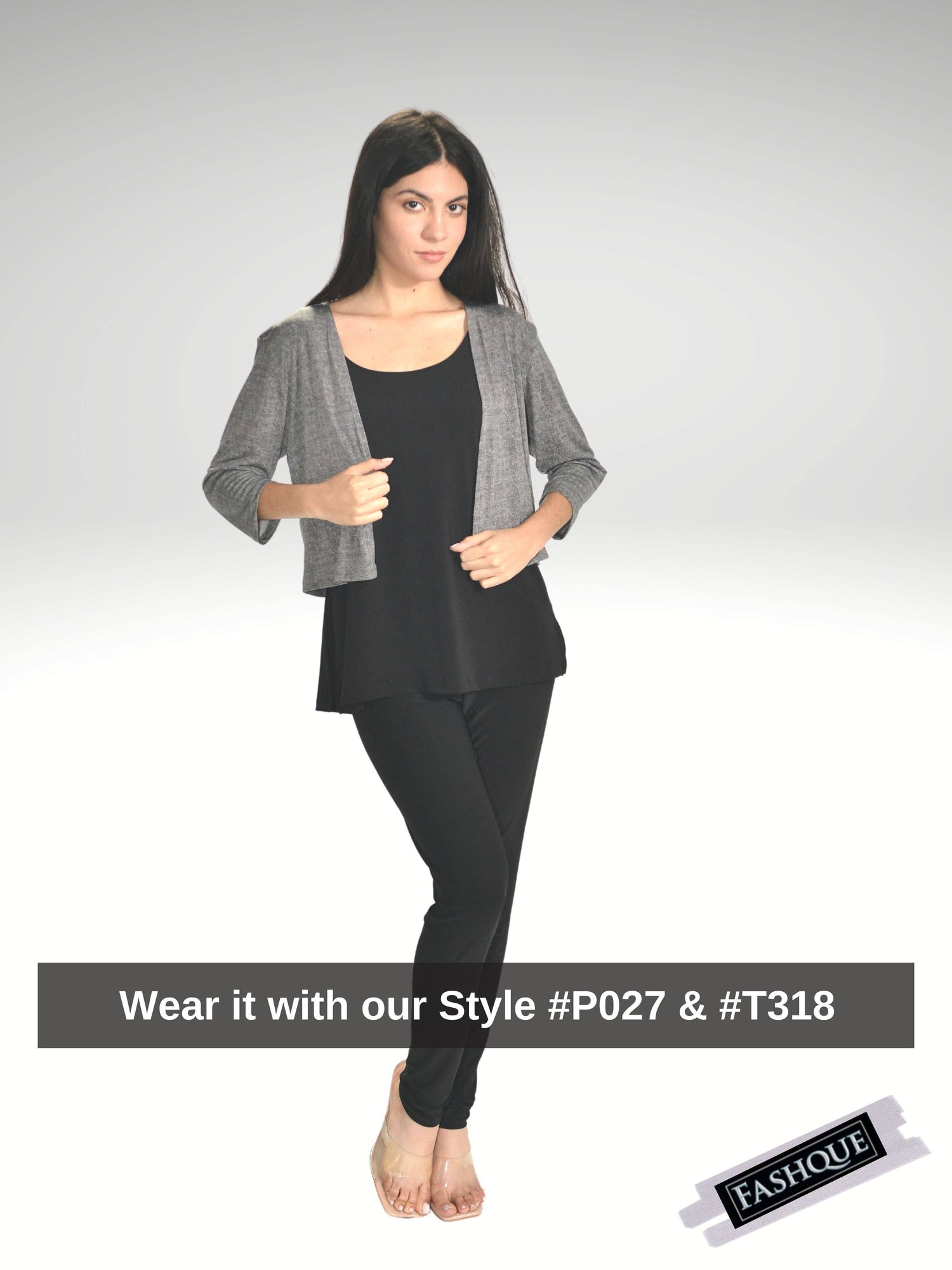 Fashque Designs - Bolero with 3/4 Sleeves - T360