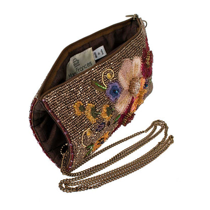 Mary Frances Accessories - Budding Romance beaded floral Crossbody Phone Bag