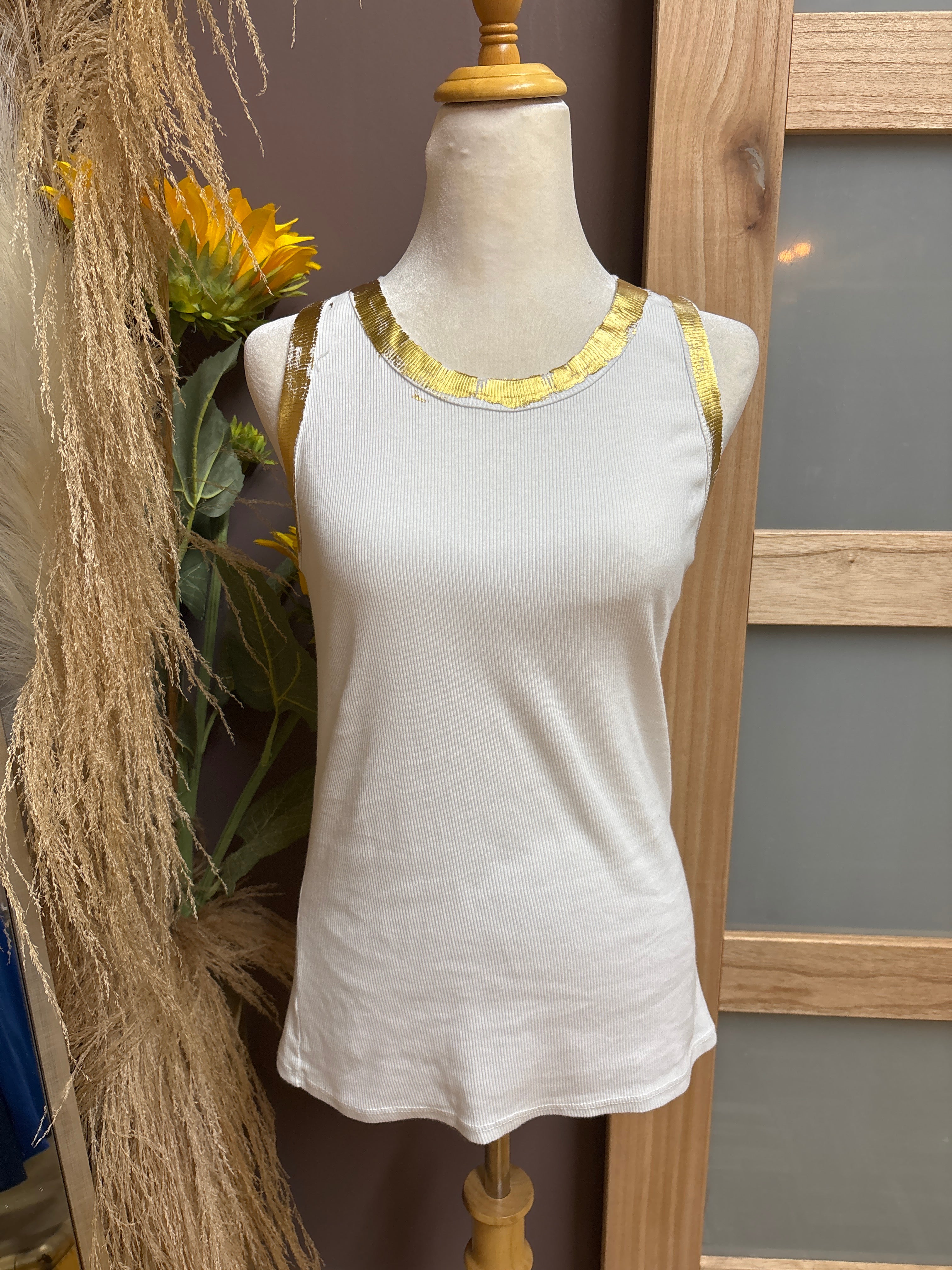 Look Mode- Gold Foil Tank