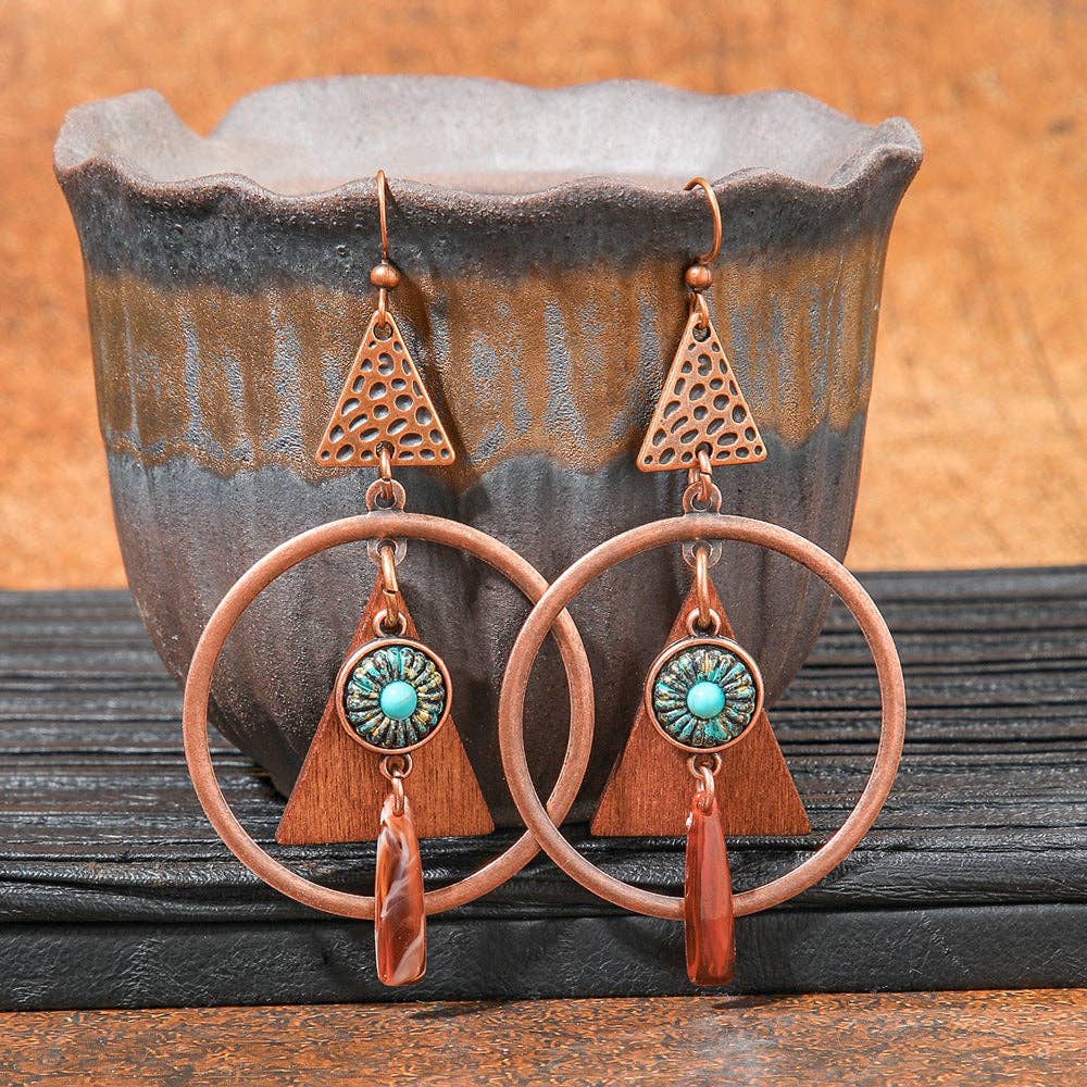 The Sweetpea Boutique - Bohemian Style Vintage Brown Earrings (20 pair to choose from)