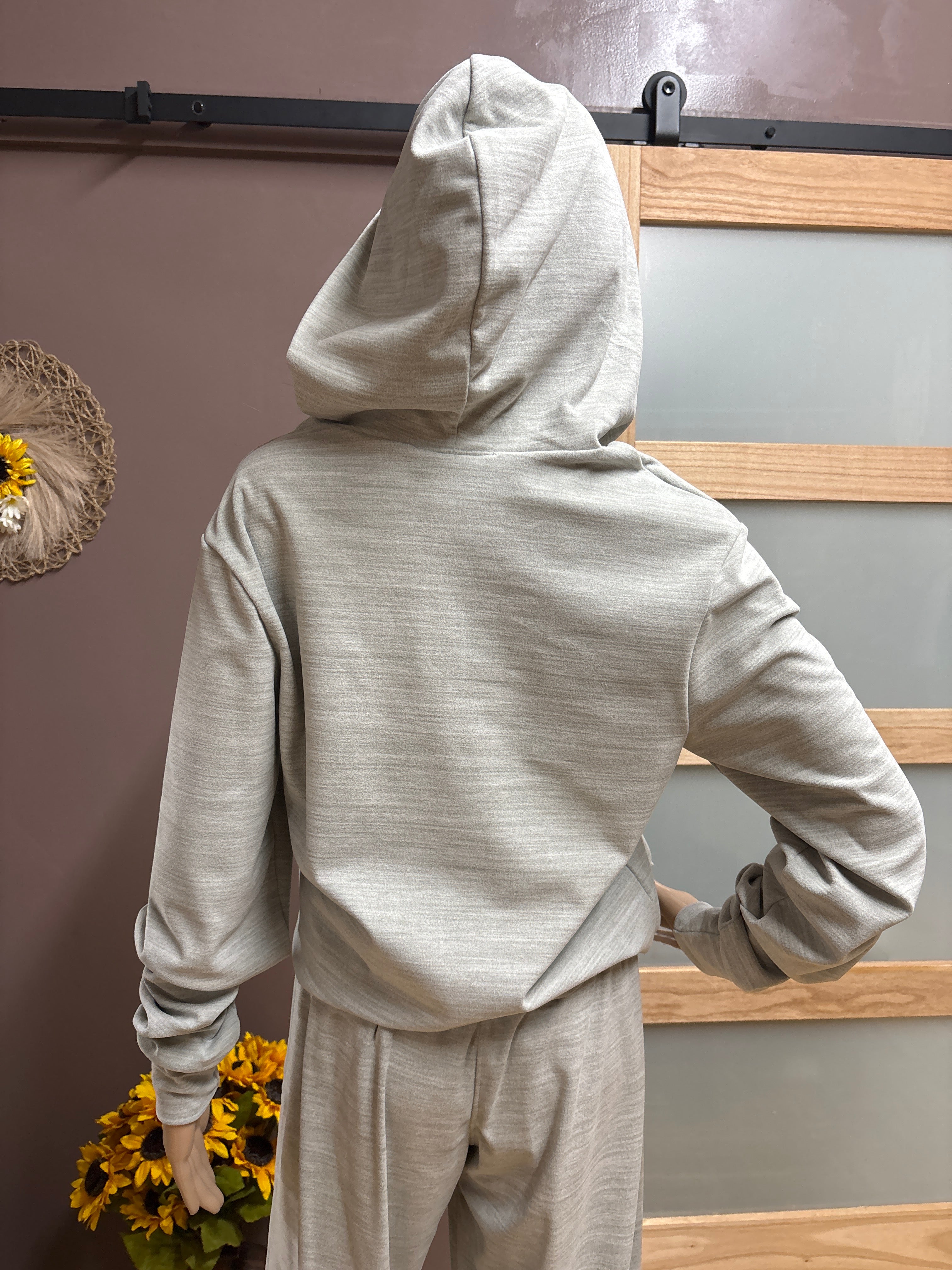 Brooklyn Isles- Grey Leisure Hoodie