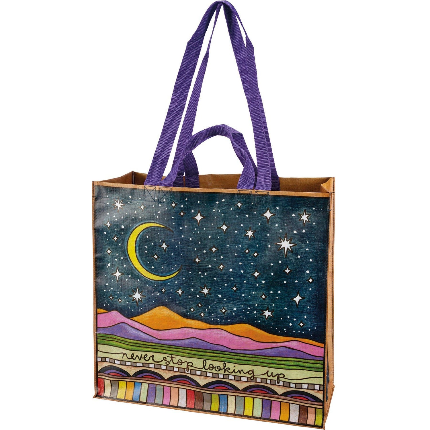 Primitives by Kathy - Never Stop Looking Up Market Tote