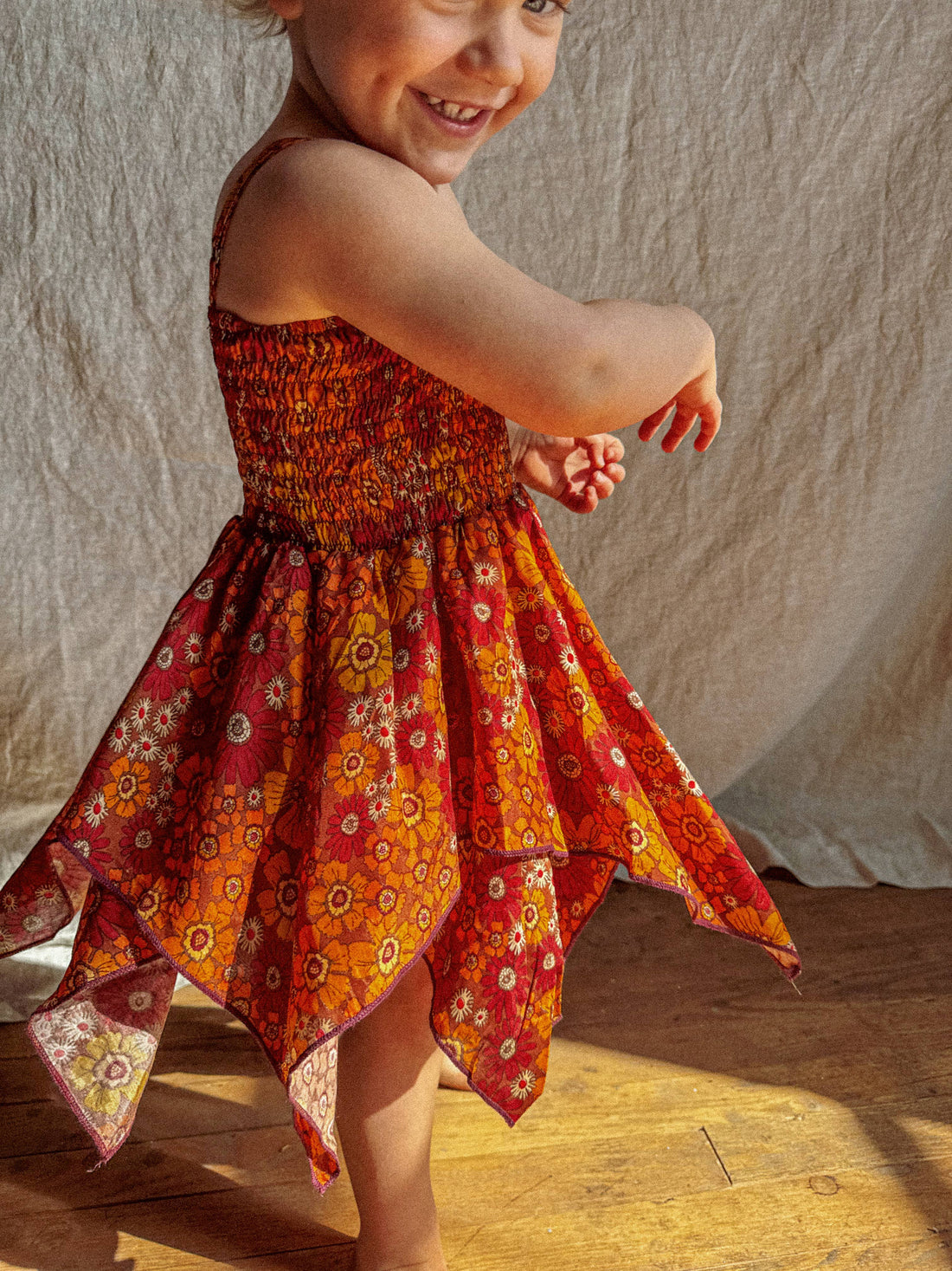 Gardenbelle Shop - Baby Toddler Fairy Dress, Hippie Boho Kids Flower Dress