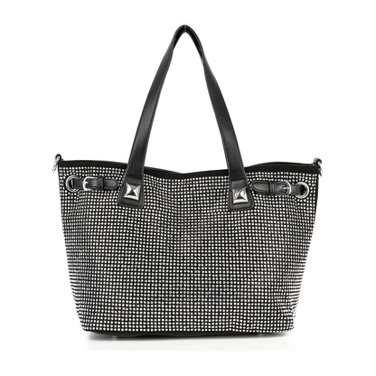 Handbag Express - Buckle Accented Sparkling Tote Handbag