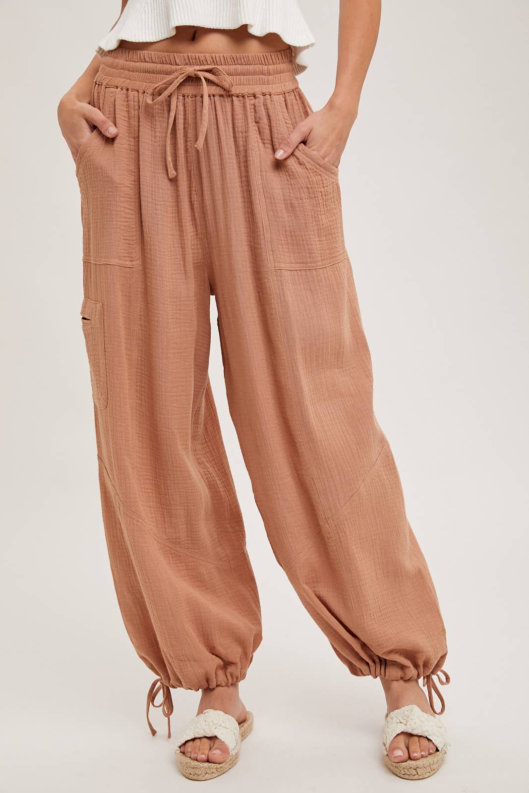 Bluivy - JOGGER HAREM DRAWSTRING PANTS