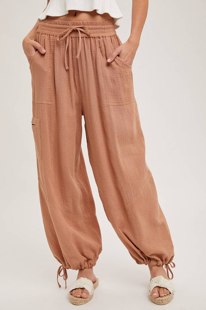 Bluivy - JOGGER HAREM DRAWSTRING PANTS