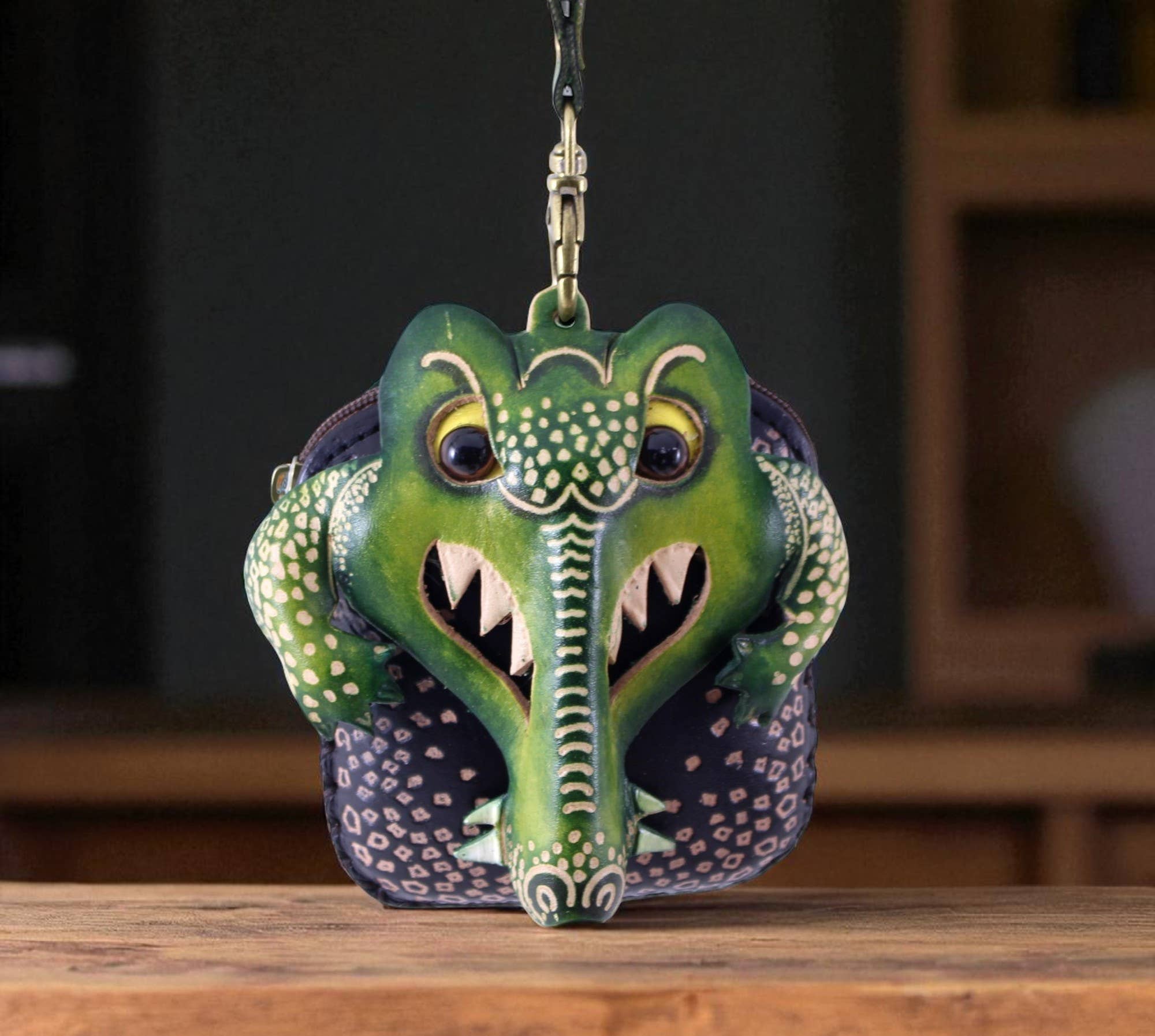 Sunflower Handmade leather inc - Handmade leather Alligator &amp; Crocodile Wristlet