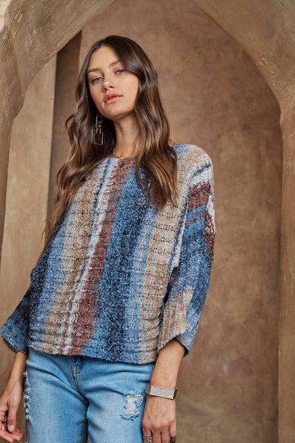 ADORA LA - MULTI COLOR SWEATER TOP