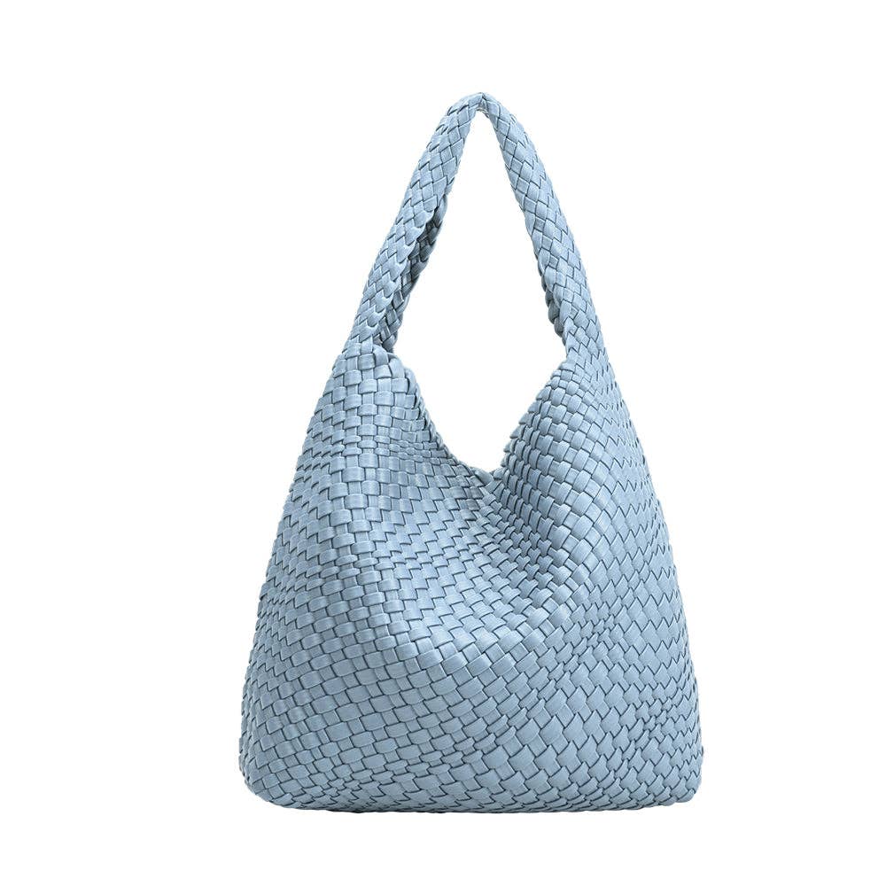 Melie Bianco - Johanna Blue Large Recycled Vegan Shoulder Bag