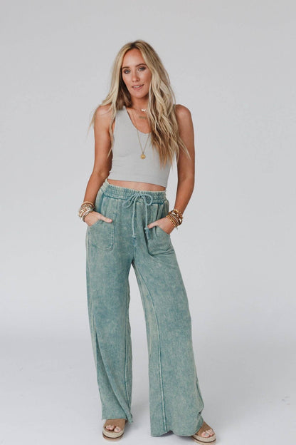 Three Bird Nest - Relaxing Robin Wide Leg Pant - New Teal
