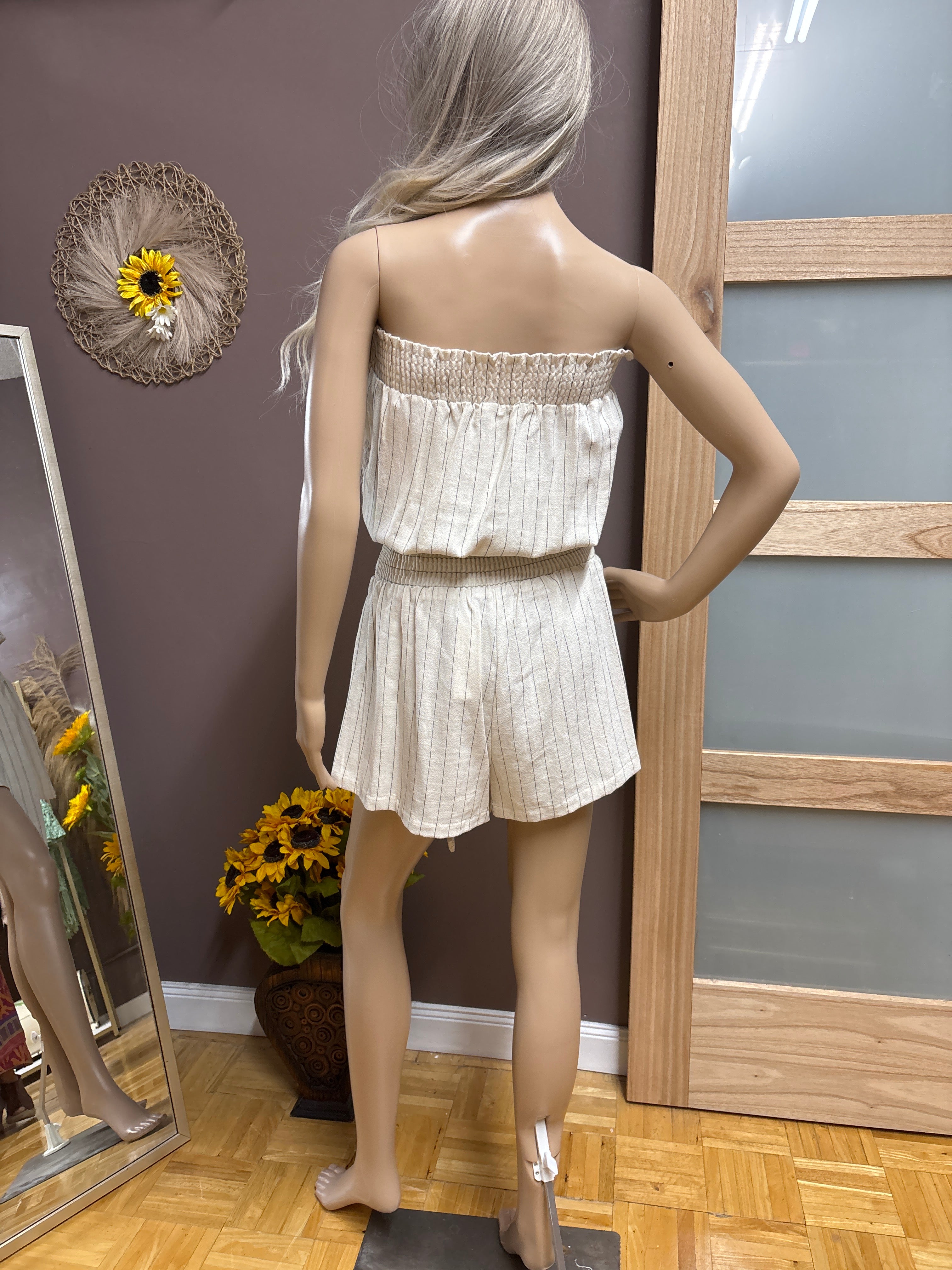 Brooklyn Isles-Pin striped shorts