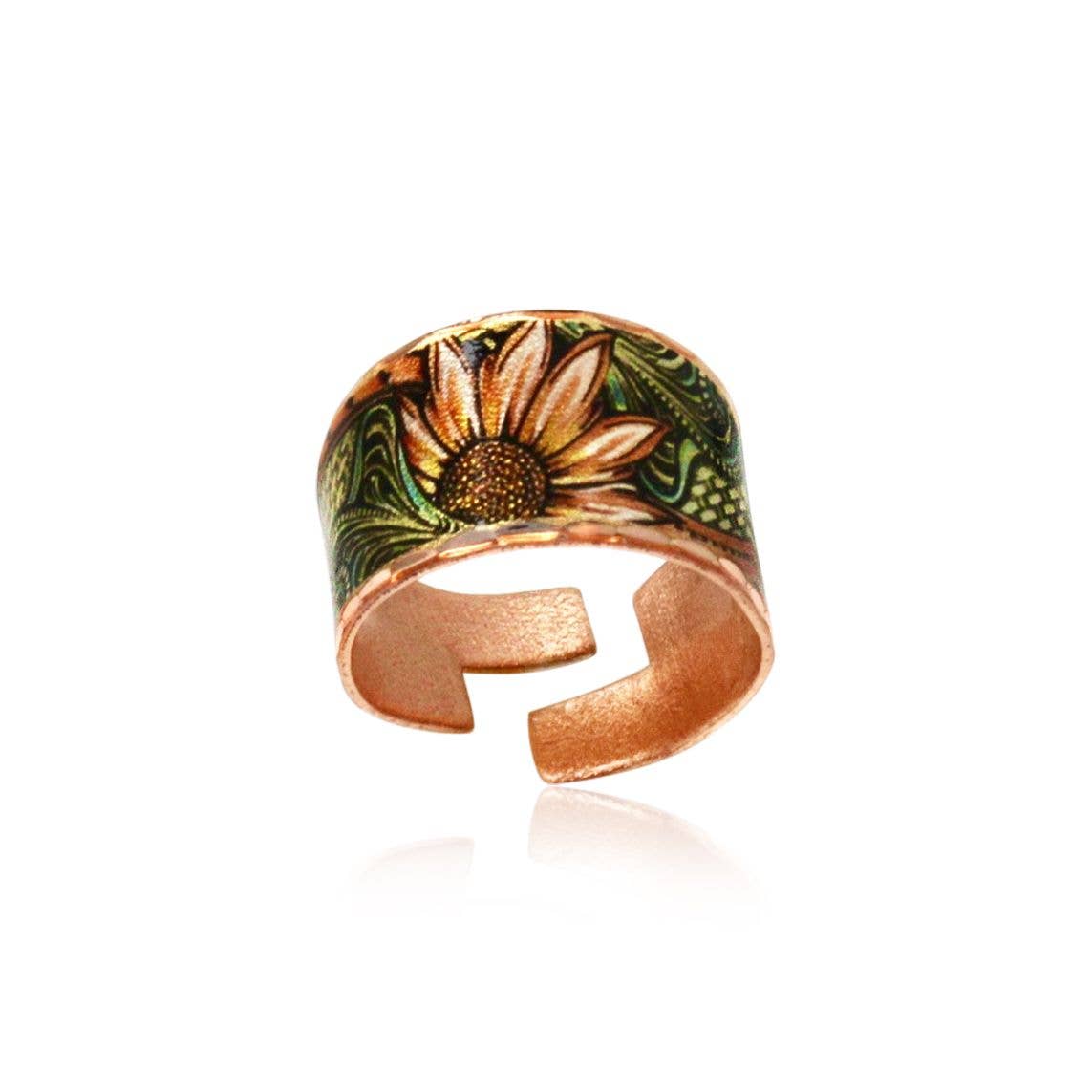 COPPER ARTS INC. -  Sunflowers Ring