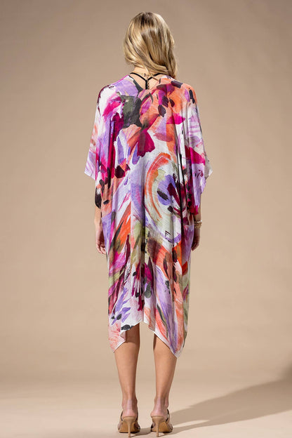 Urbanista - Watercolor Multi Viscose Kimono