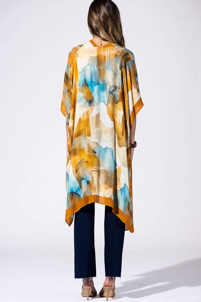 Urbanista - Terracotta Mirage Viscose Kimono