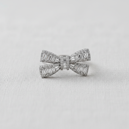camilla dovey - Zirconia Bowknot Open Ring