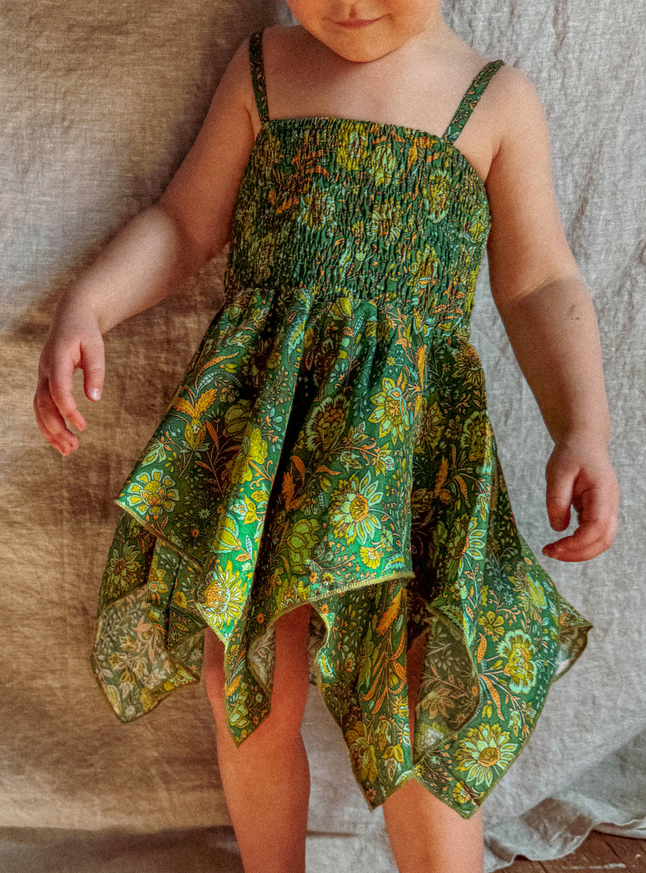 Gardenbelle Shop - Baby Toddler Fairy Dress, Hippie Boho Kids Flower Dress