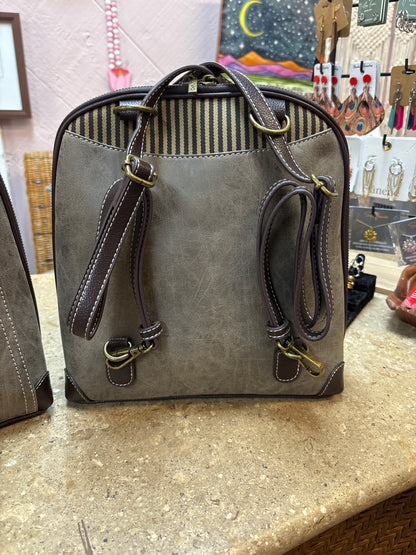 Chala-Convertible Backpack Purse - Sunflower