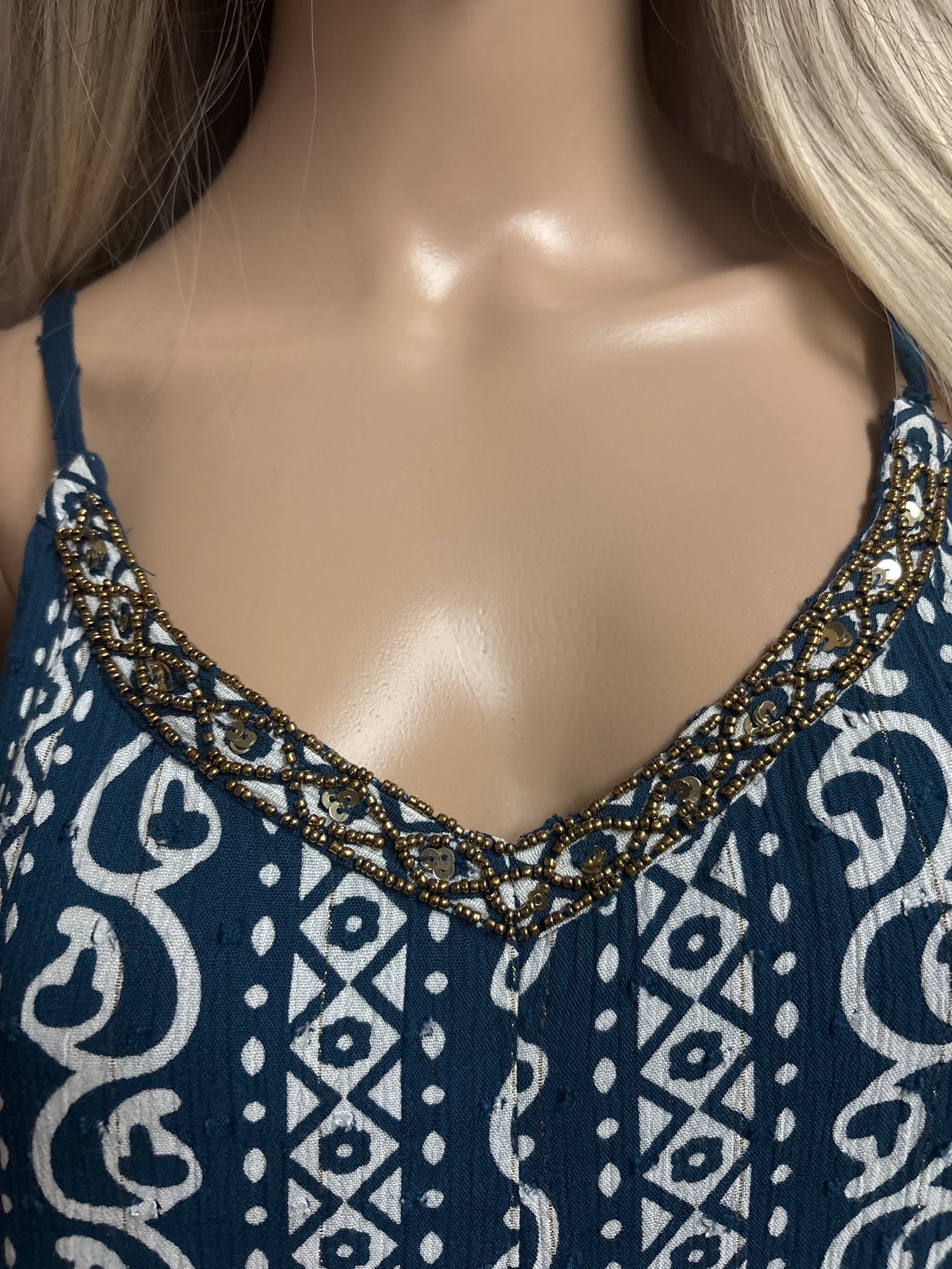 Indian Tropical Fashions- Printed Jumpsuits With Beading