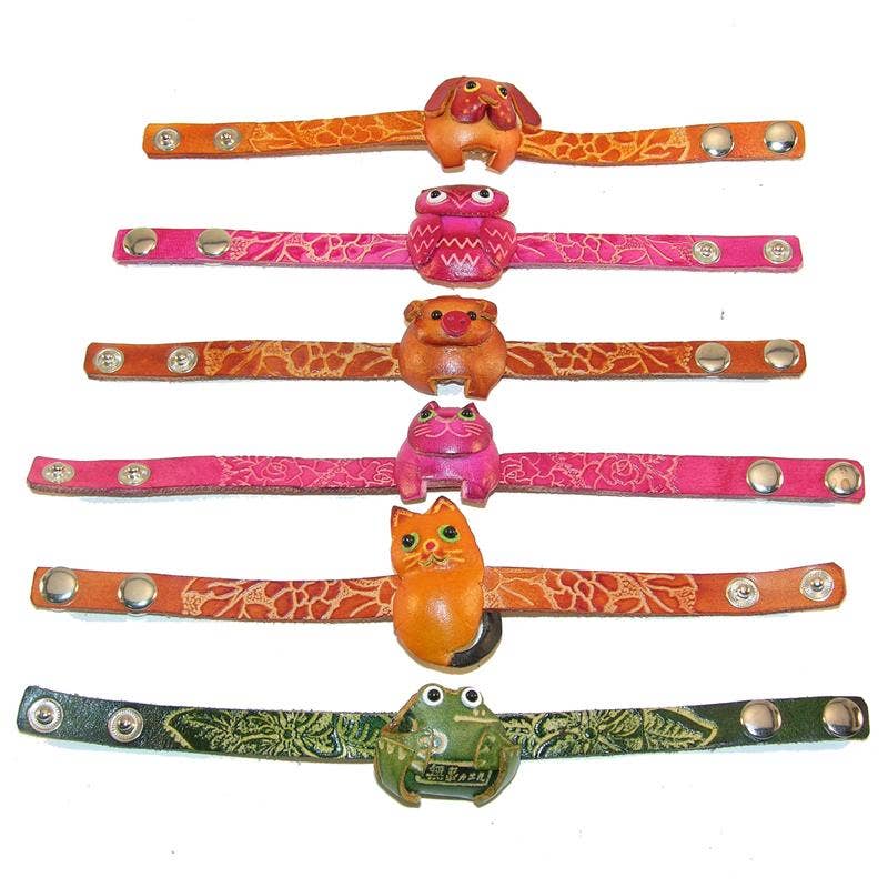 Assorted leather Animal Bracelet