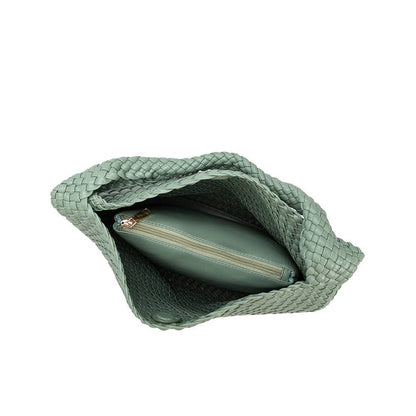 Melie Bianco - Johanna LT Teal Recycled Vegan Shoulder Bag