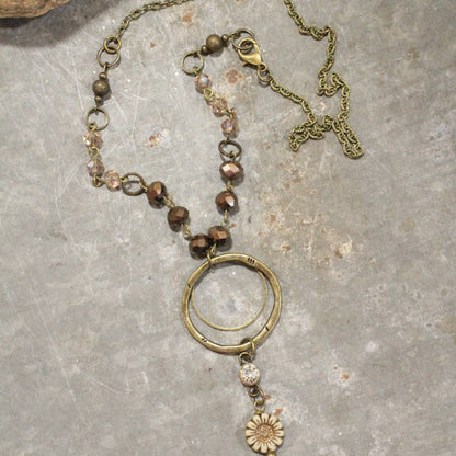 The Primitive Peddler, Inc. - Simply Charming Rich Brown Necklace