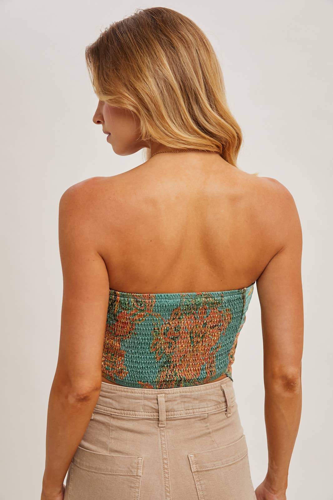 Bluivy - PAISLEY SATIN BANDANA TUBE TOP